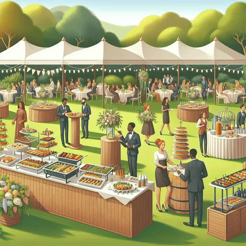 Catering para bodas al aire libre: lo que debes tener en cuenta