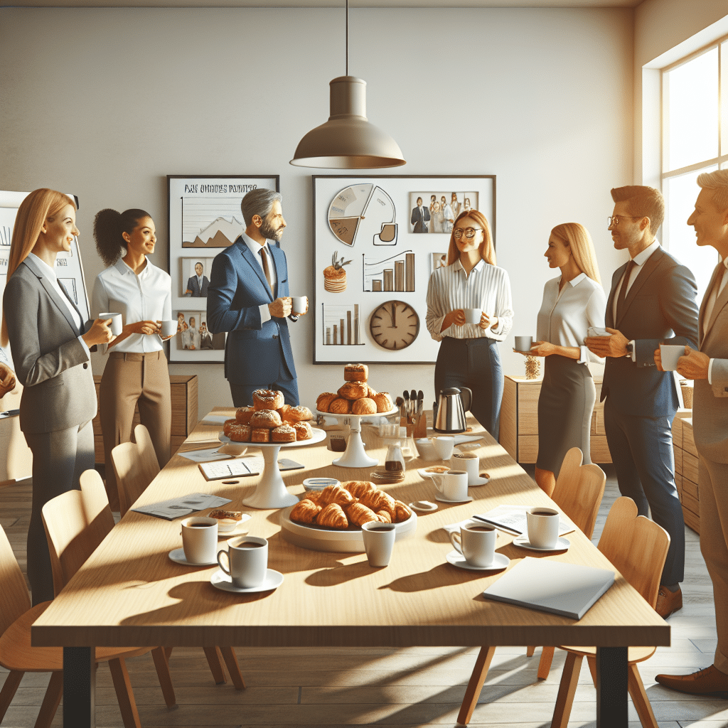Organizando coffee breaks memorables para reuniones de empresa